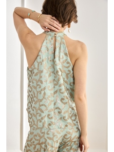 TOP CLLO. HALTER CON BORDADO LENTEJUELAS