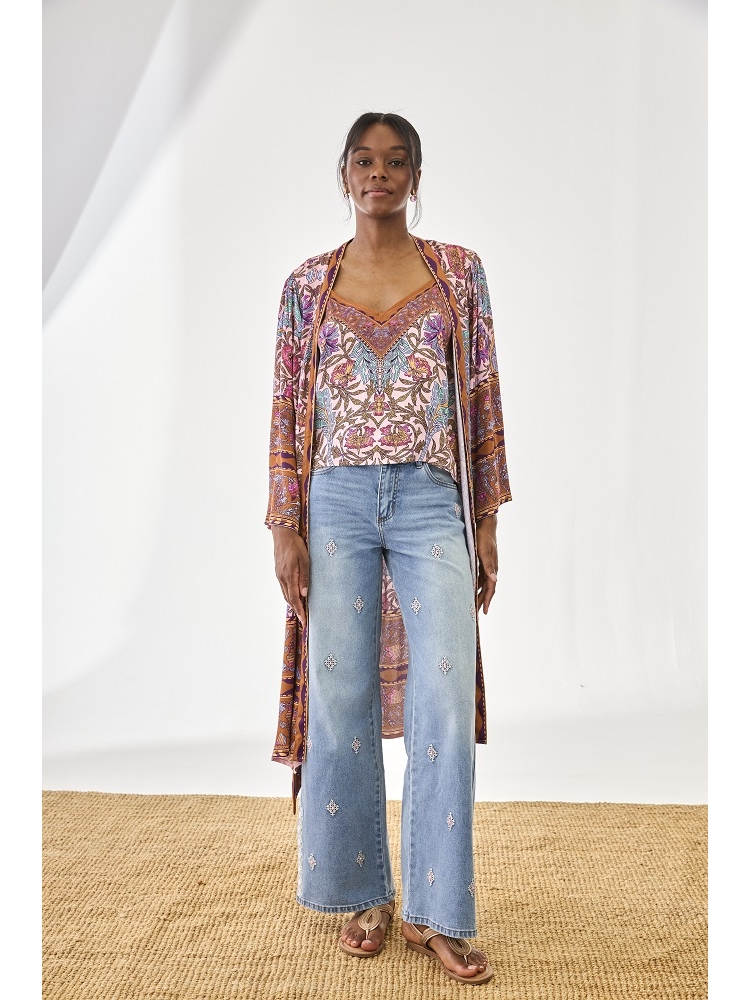 KIMONO VISCOSA EST FLORA