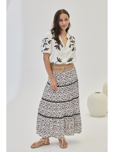 BLUSA VISCOSA MANGA MIDI BORDADO