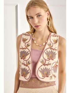 CHALECO CON BORDADO FLORAL