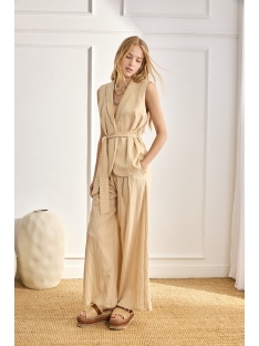 CHALECO VISCOSA CON CINTURON COMO CIERRE