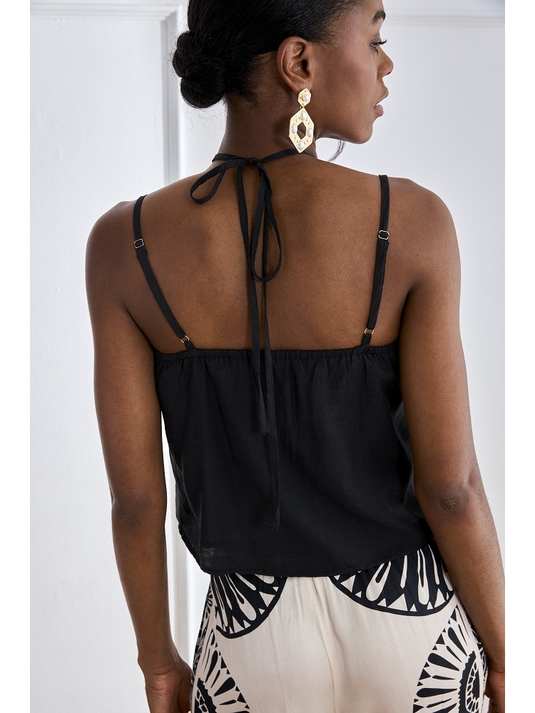 TOP VISCOSA TRIANTES CON VOLANTES EN ESC