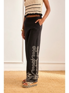 PANTALON CON BORDADO BICOLOR