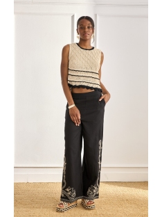 TOP PUNTO VISCOSA BICOLOR VOLANTES