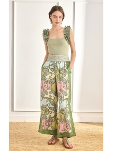 TOP PUNTO CON VOLANTE FRUNCIDO