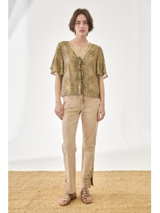 BLUSA VISCOSA EST MANGA CORTA CON BORDAD