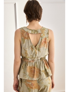 TOP EST ESCOTE PICO Y ANUDADO EN CINTURA