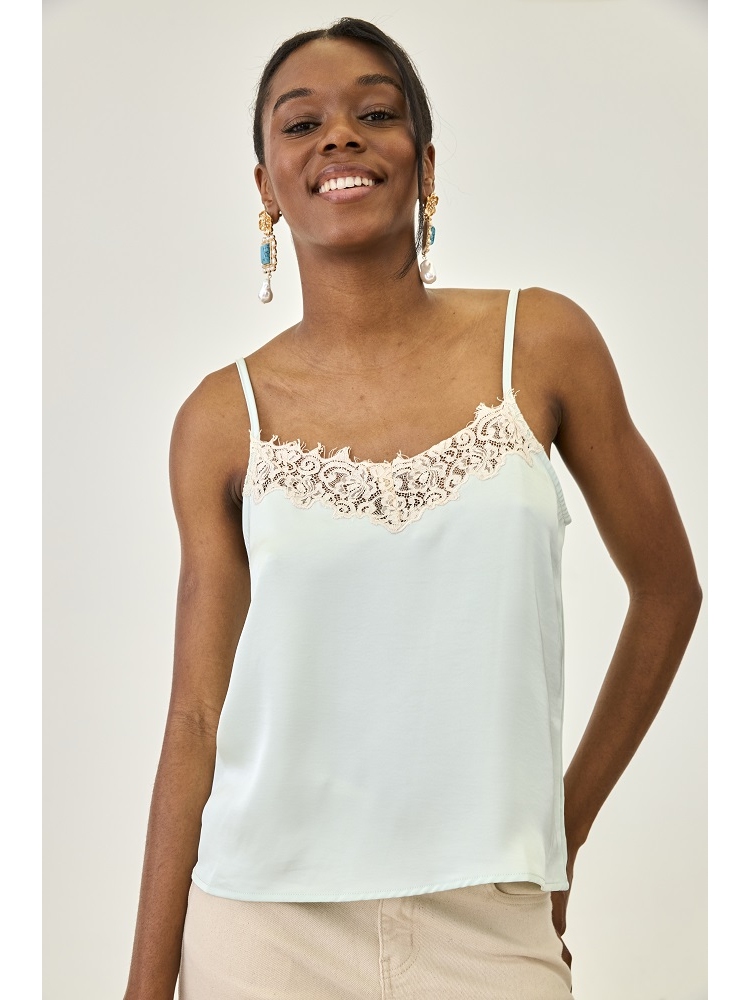 TOP TIRANTES BLONDA EN ESCOTE