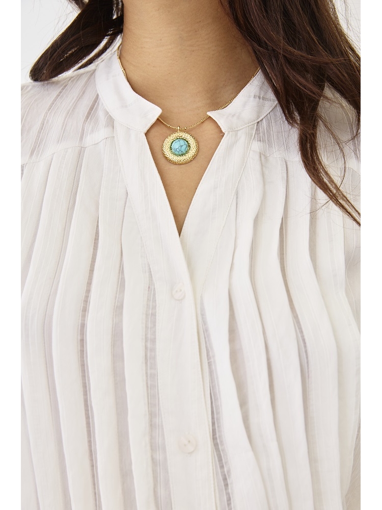 CAMISA LARGA CON PLISADOS