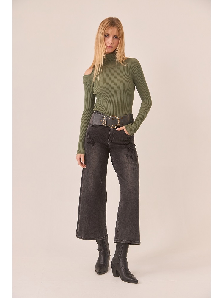 JERSEY VISCOSA C/ALTO Y CUT OUT HOMBRO