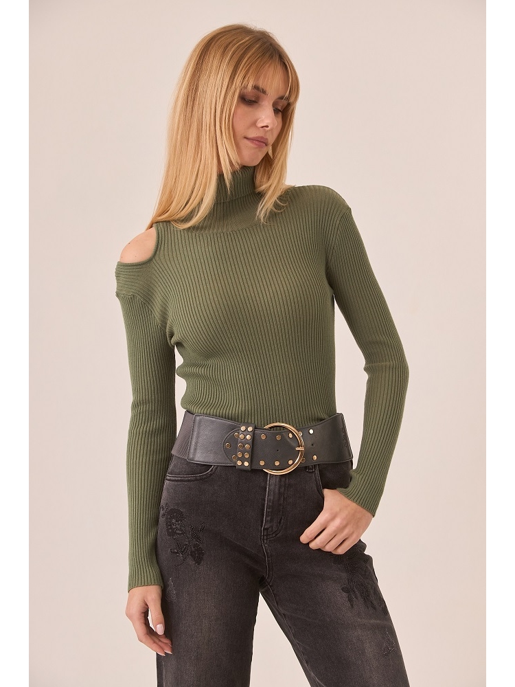 JERSEY VISCOSA C/ALTO Y CUT OUT HOMBRO