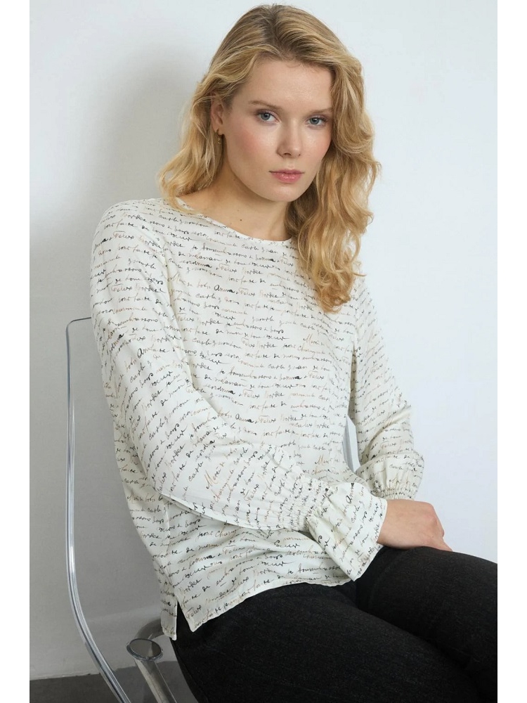 BLUSA EST MANGA ABULLONADA