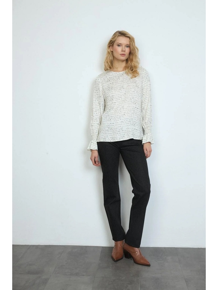 BLUSA EST MANGA ABULLONADA