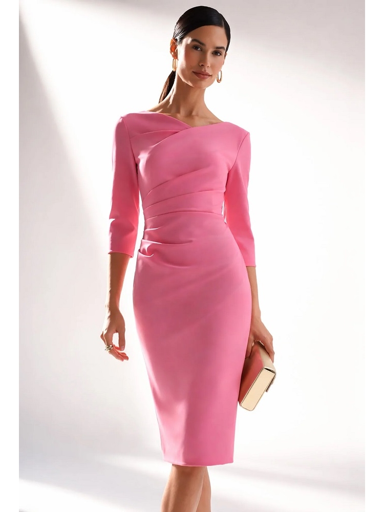 VESTIDO TUBO DRAPEADO