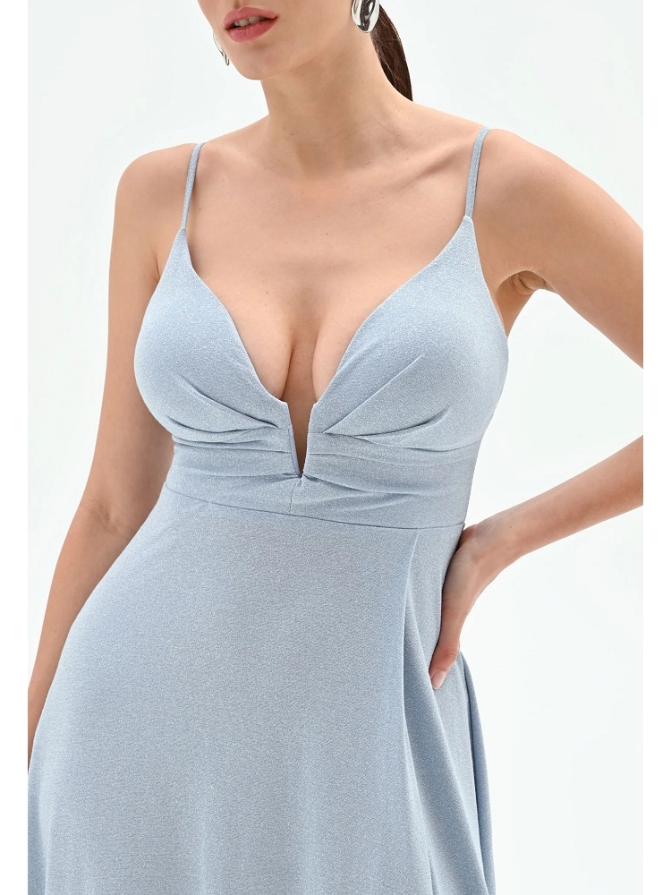 VESTIDO LARGO PUNTO LUREX