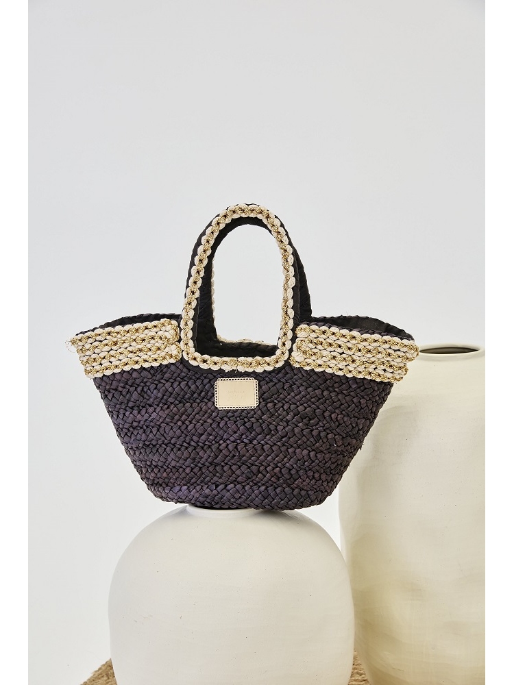 BOLSO CAPAZO RAFIA Y LUREX
