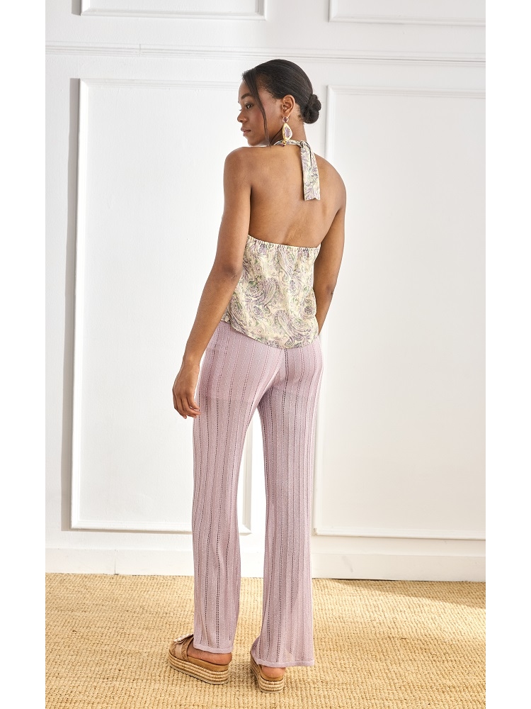 PANTALON PUNTO VISCOSA LUREX