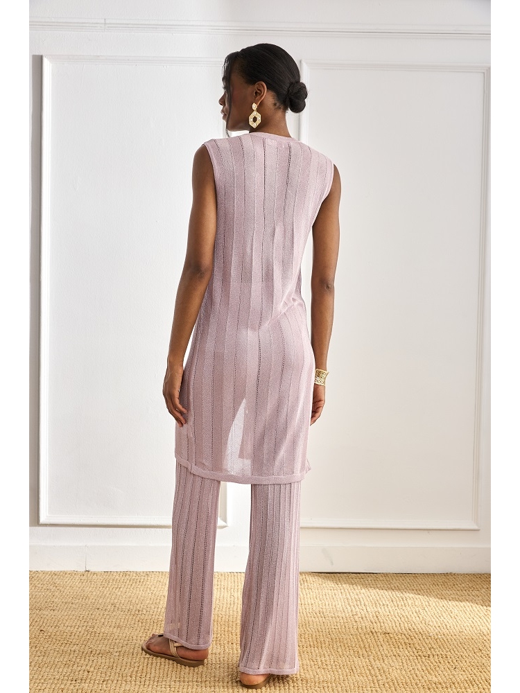 PANTALON PUNTO VISCOSA LUREX