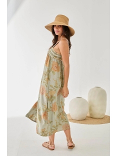 VESTIDO LARGO ESCOTE CUADRADO BORDADO