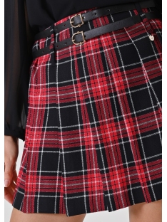 FALDA MINI CUADROS LUREX