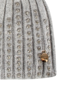GORRO POMPON CON BRILLANTES