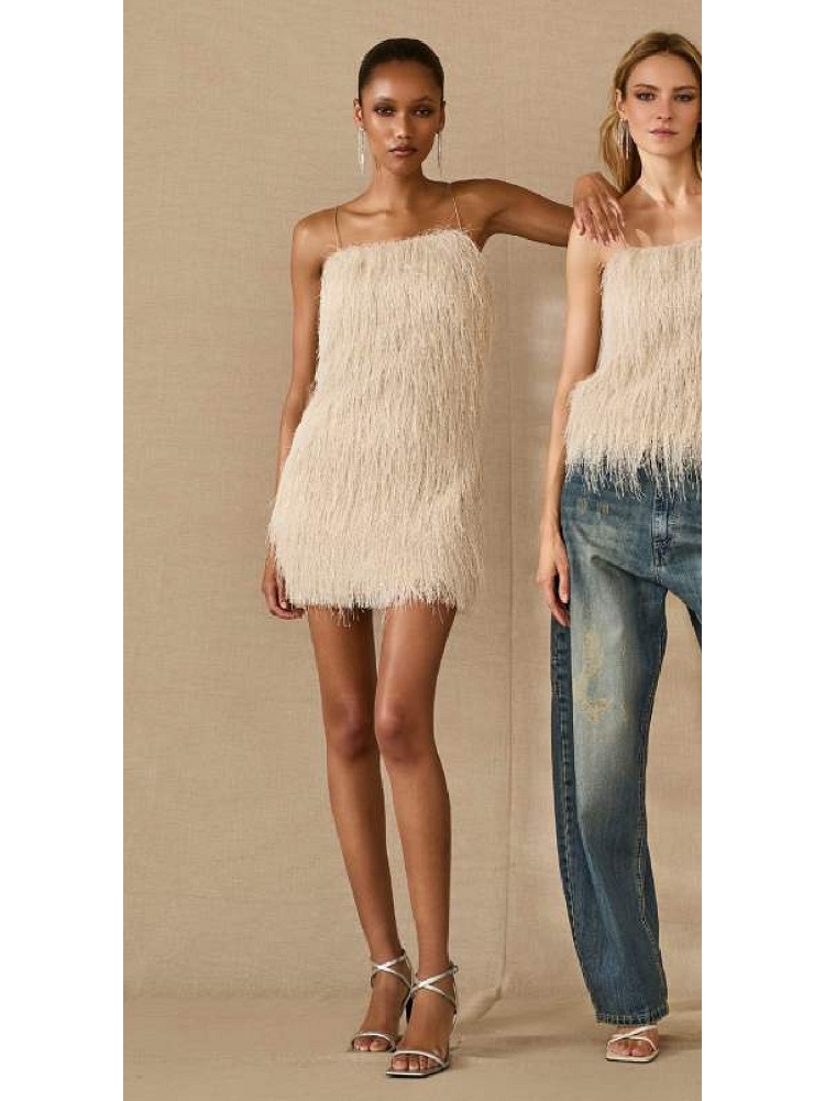 VESTIDO CORTO FLECOS