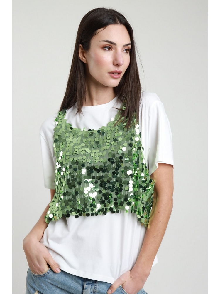 CAMISETA TIRANTES LENTEJUELAS