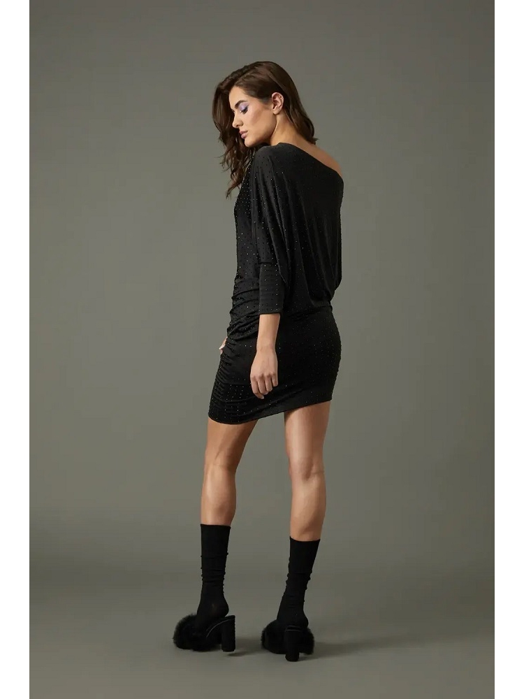 VESTIDO CORTO FRUNCIDO ASIMETRICO 2