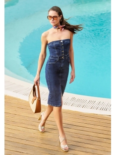 VESTIDO TUBO VAQUERO