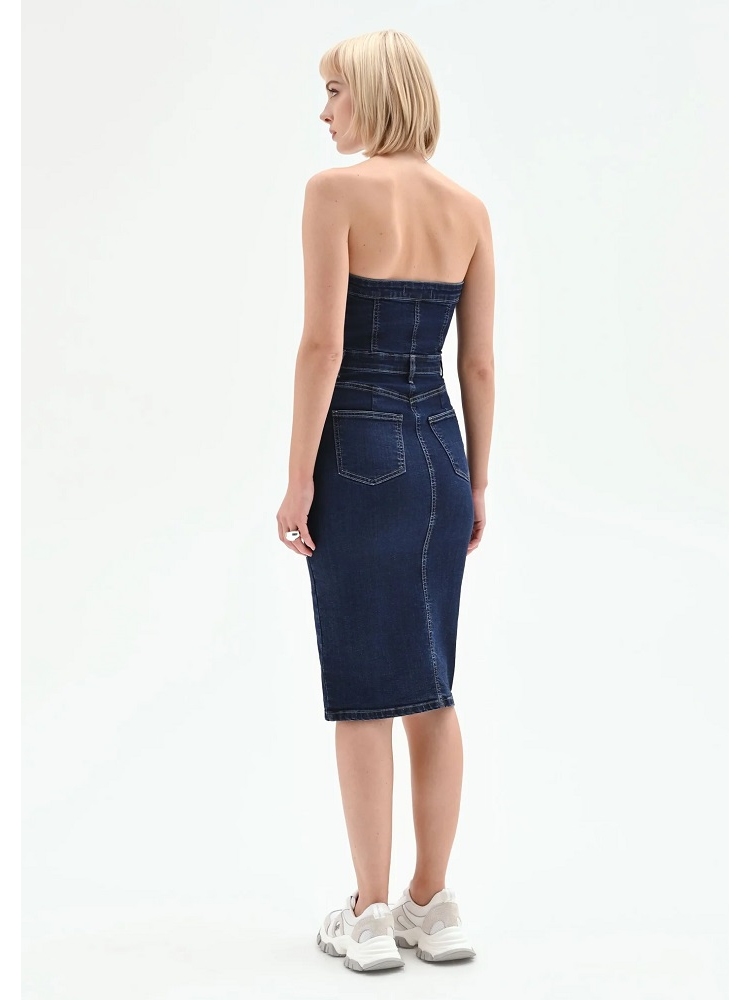 VESTIDO TUBO VAQUERO