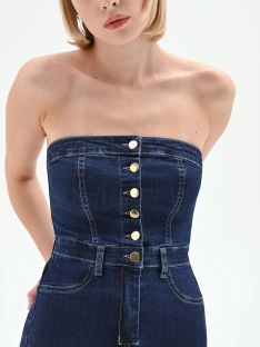 VESTIDO TUBO VAQUERO