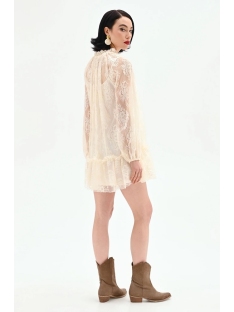 VESTIDO MINI ENCAJE CON VOLANTE