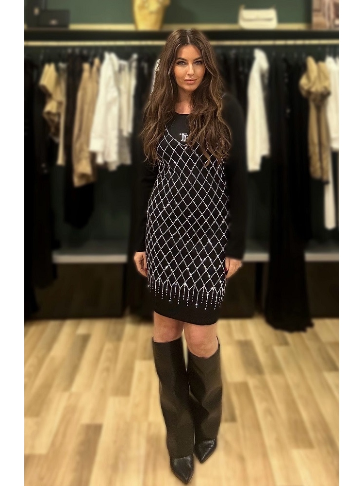 VESTIDO CORTO STRASS