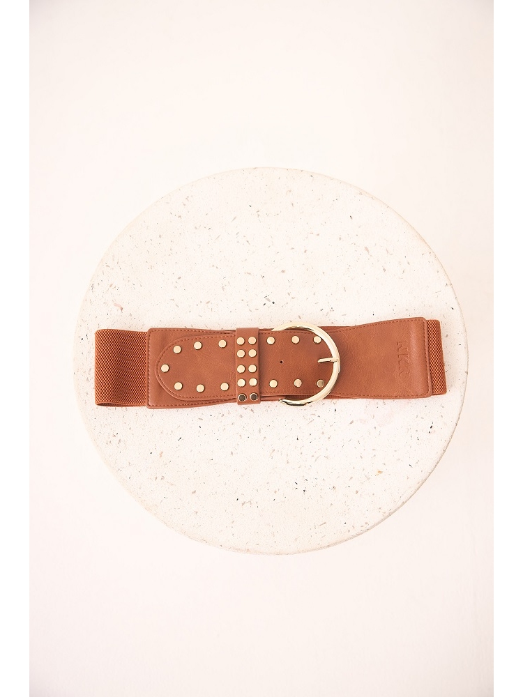 CINTURON CON TACHUELAS Y GOMA EN ESPALDA 2