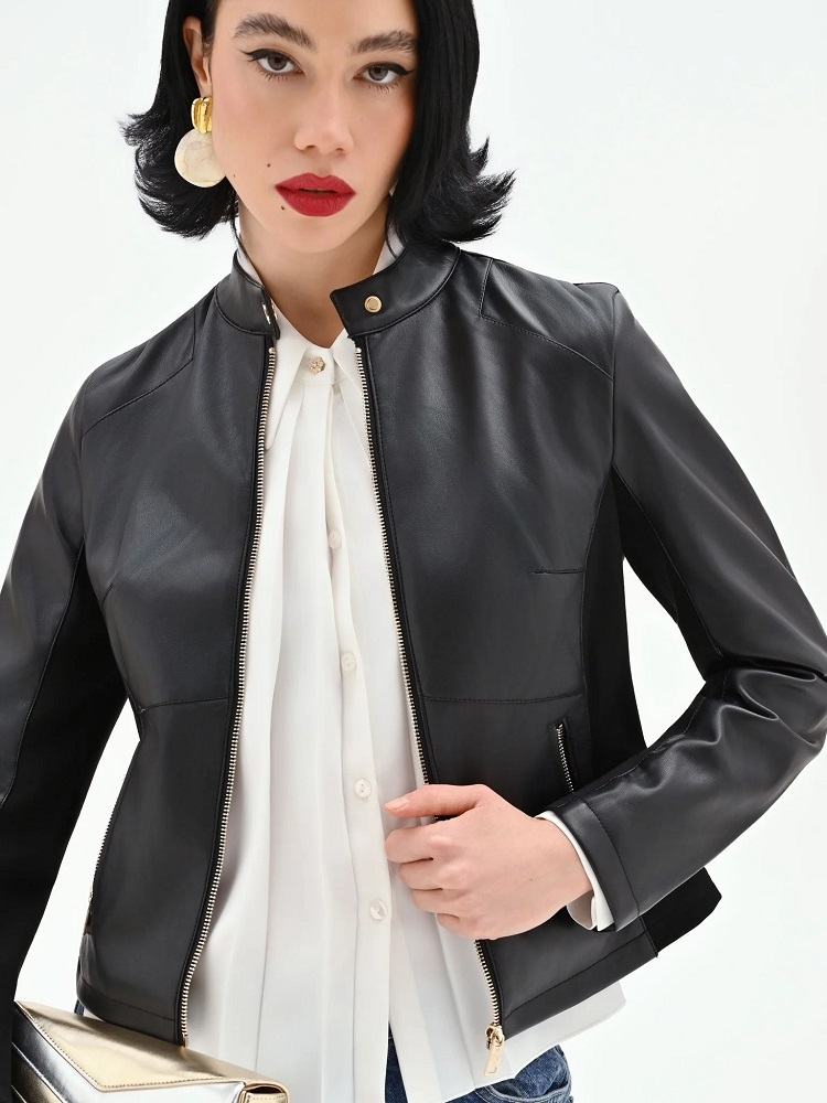 CHAQUETA ECOPIEL COMBI PUNTO 2