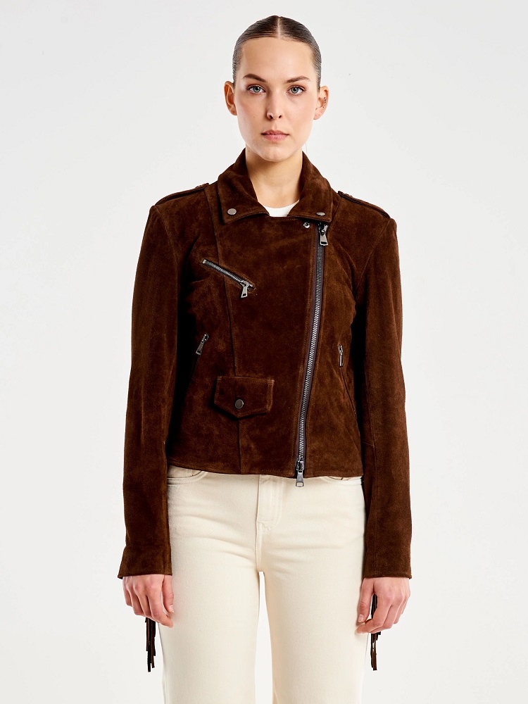 CHAQUETA  PIEL FLECOS 2