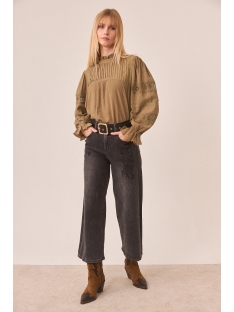 BLUSA VISCOSA MANGAS COMBI CON GUIPUR