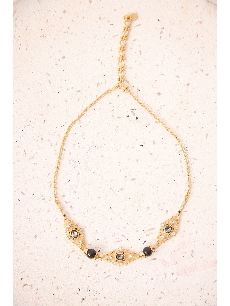 COLLAR CON CADENA Y PIEDRAS 2