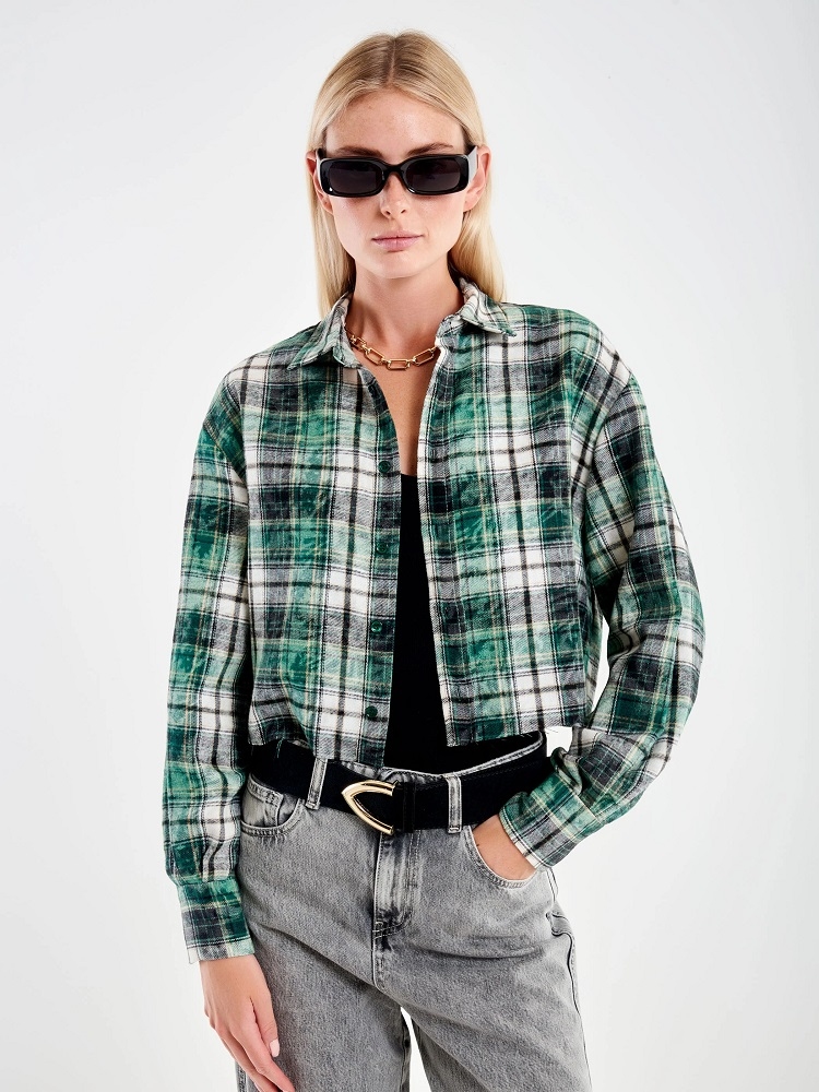 CAMISA CORTA CUADROS