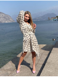 VESTIDO LUNARES NEGROS